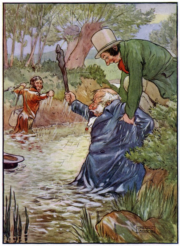 Three Jolly Fishermen (färg litho) av Frank Adams