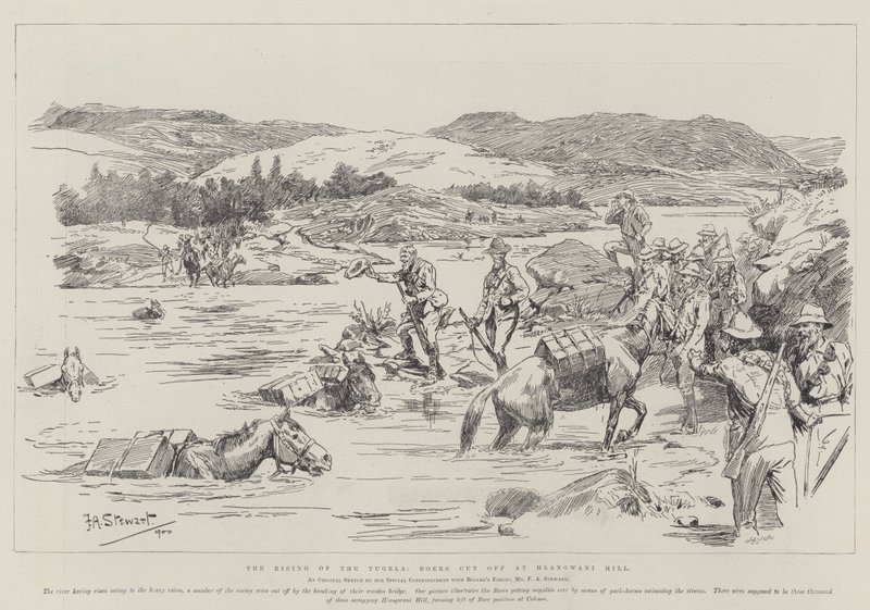 The Resing of the Tugela, Boers avbröt vid Hlangwani Hill av Frank Algenon Stewart