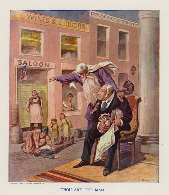 Du är mannen! (färglitografi) av Frank Beard