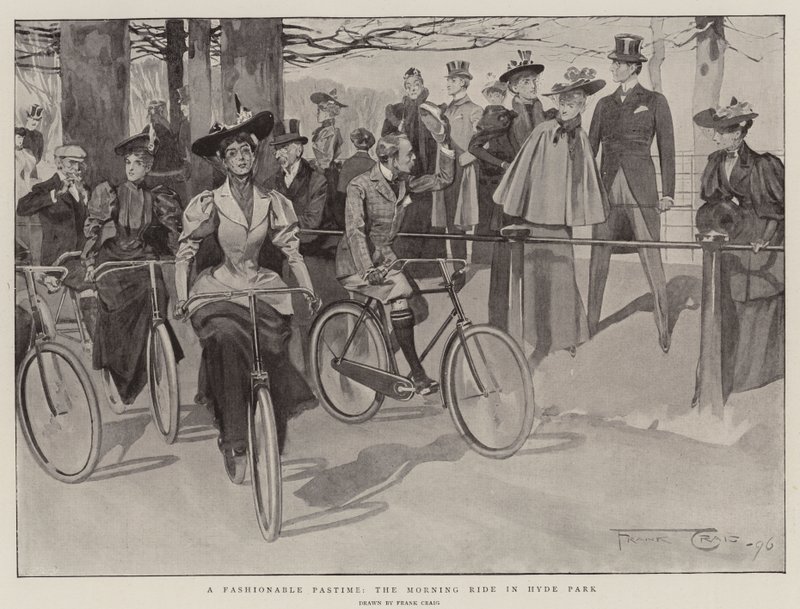 En fashionabel tidsfördriv, morgonturen i Hyde Park av Frank Craig