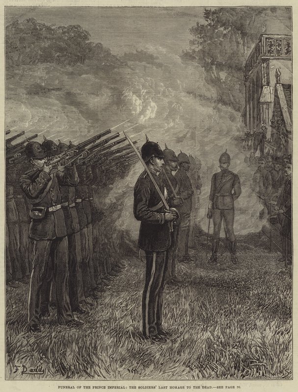 Prince Imperials begravning, soldaternas sista hyllning till de döda av Frank Dadd