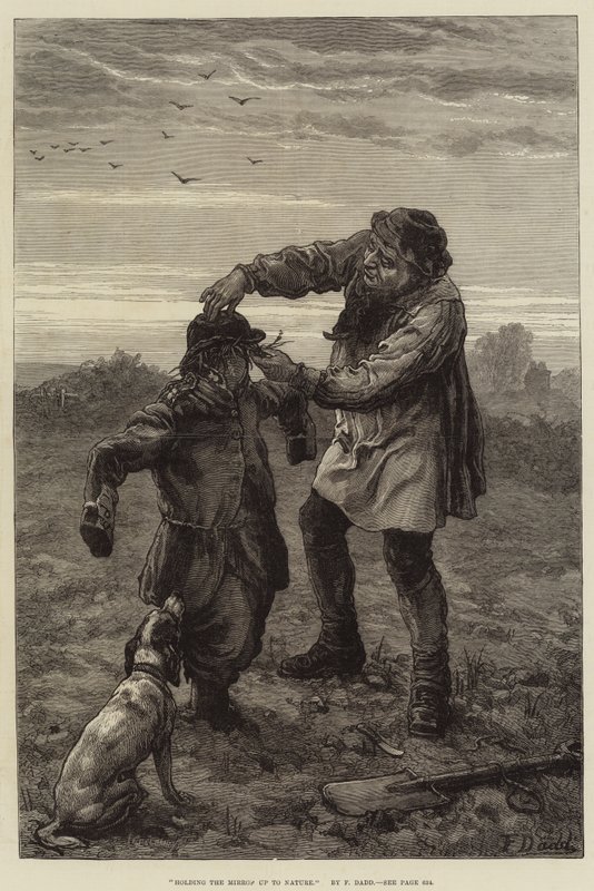 Håller upp spegeln mot naturen av Frank Dadd