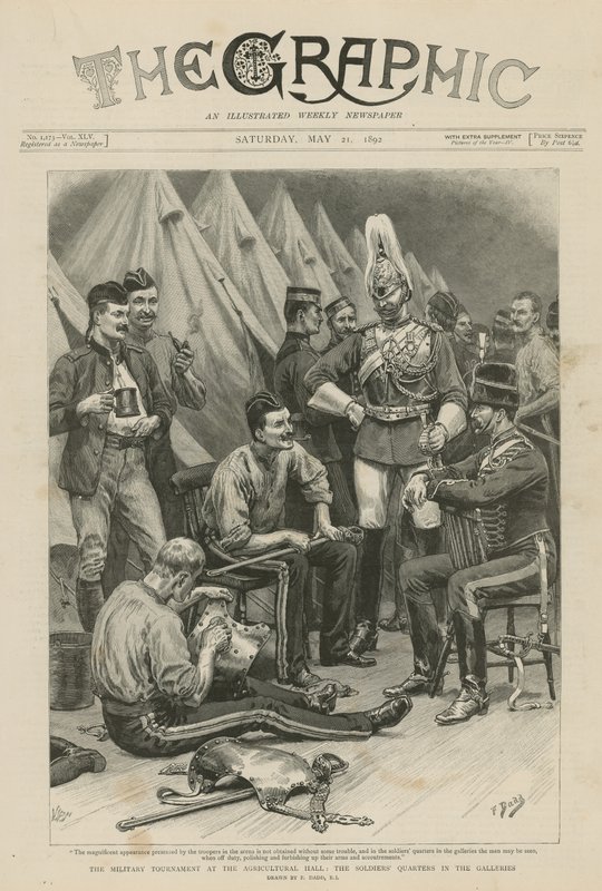 Den militära turneringen i jordbrukshallen av Frank Dadd