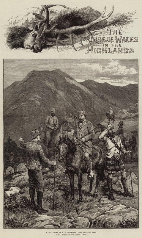 Prinsen av Wales i högländerna av Frank Dadd