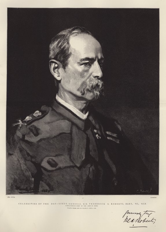 Dagens kändisar, generallöjtnant Sir Frederick S Roberts, Baronet, VC, GCB av Frank Holl