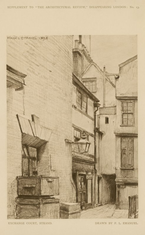 Exchange Court on the Strand (gravyr) av Frank Lewis Emanuel