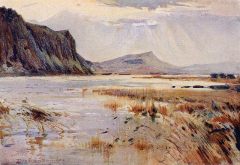 Crag Lough (färg litho) av Frank Southgate