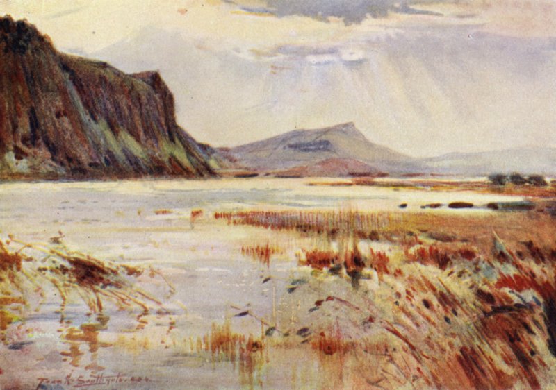 Crag Lough (färg litho) av Frank Southgate