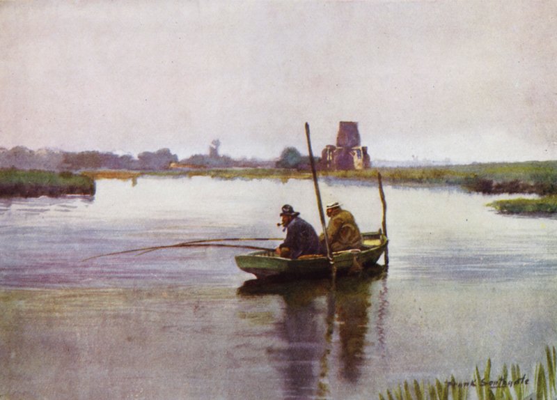 Norfolk Broads: Bream-Fishing nära St Benet