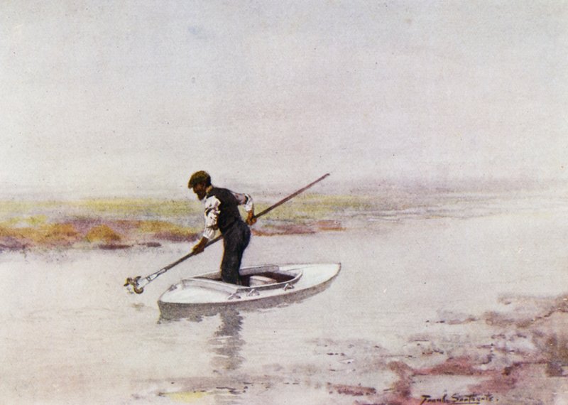 Norfolk Broads: Ålplockning av Frank Southgate