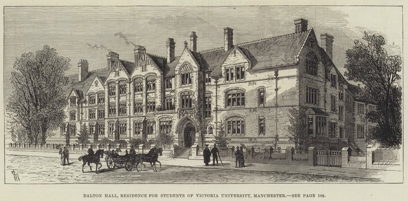Dalton Hall, studentbostad vid Victoria University, Manchester av Frank Watkins
