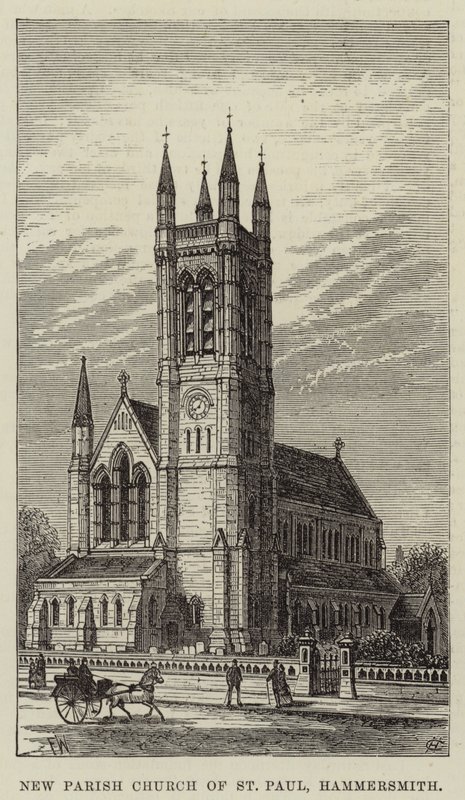 Nya församlingskyrkan St Paul, Hammersmith av Frank Watkins