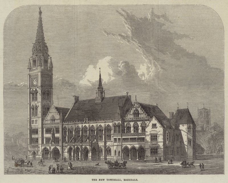 Det nya rådhuset, Rochdale av Frank Watkins