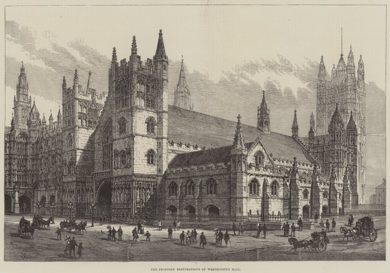 De föreslagna restaureringarna av Westminster Hall av Frank Watkins