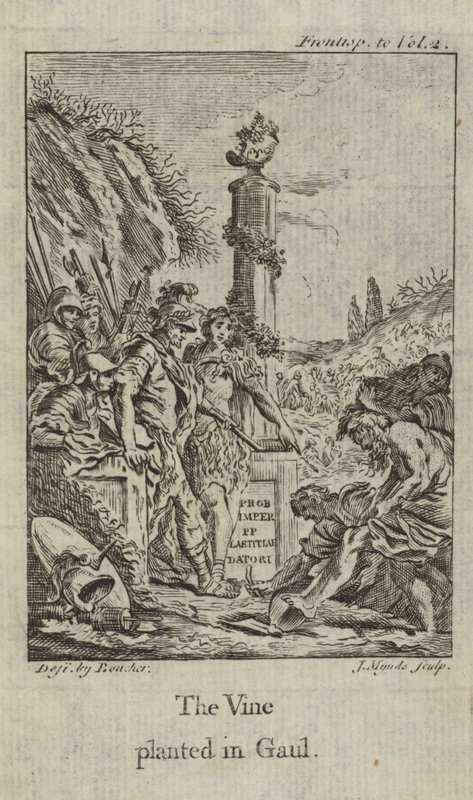 Vinrankan planterad i Gallien av François Boucher