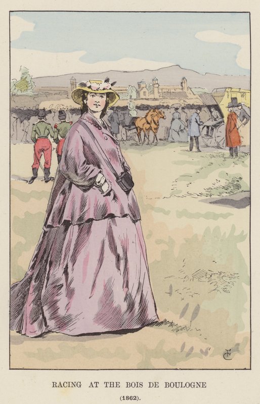 Racing vid Bois de Boulogne, 1862 av François Courboin
