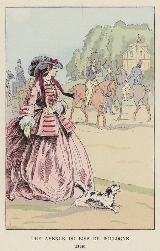 Avenyn i Bois de Boulogne, 1856 av François Courboin