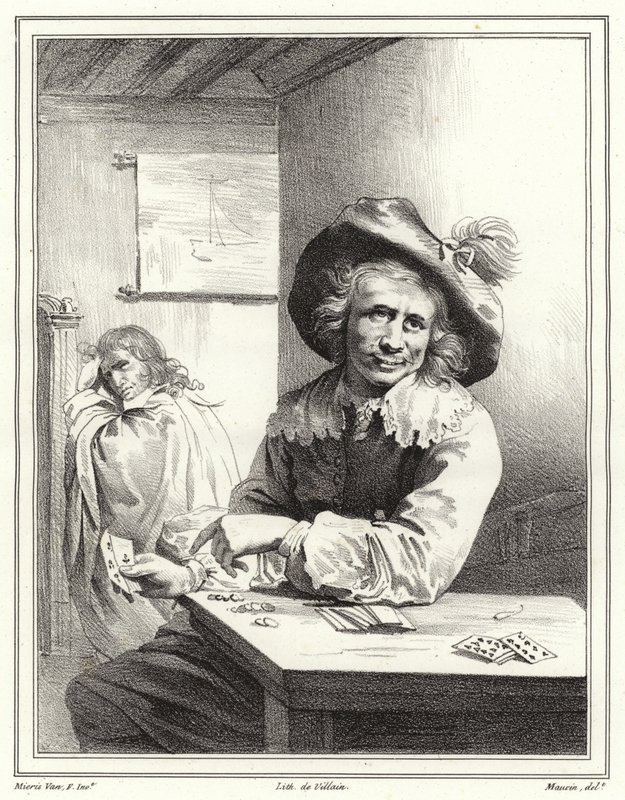 Kortspelaren av Frans van Mieris