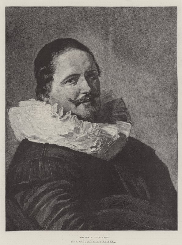 Porträtt av en man av Frans Hals