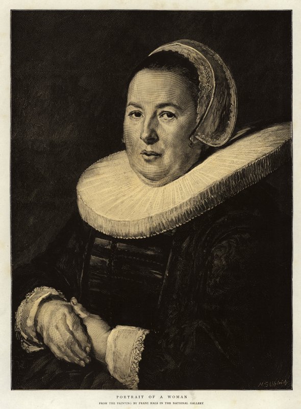 Porträtt av en kvinna av Frans Hals