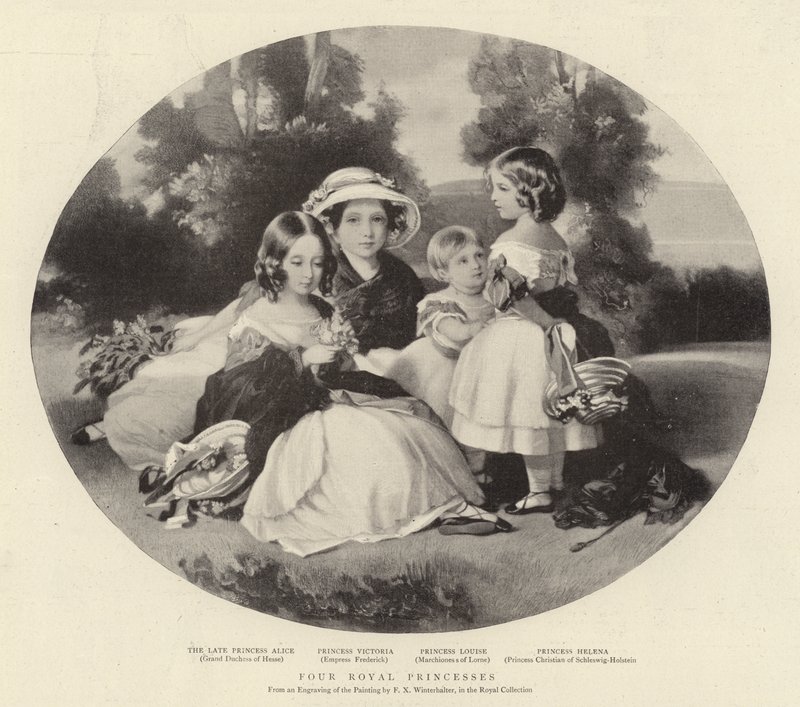 Fyra kungliga prinsessor av Franz Xaver Winterhalter