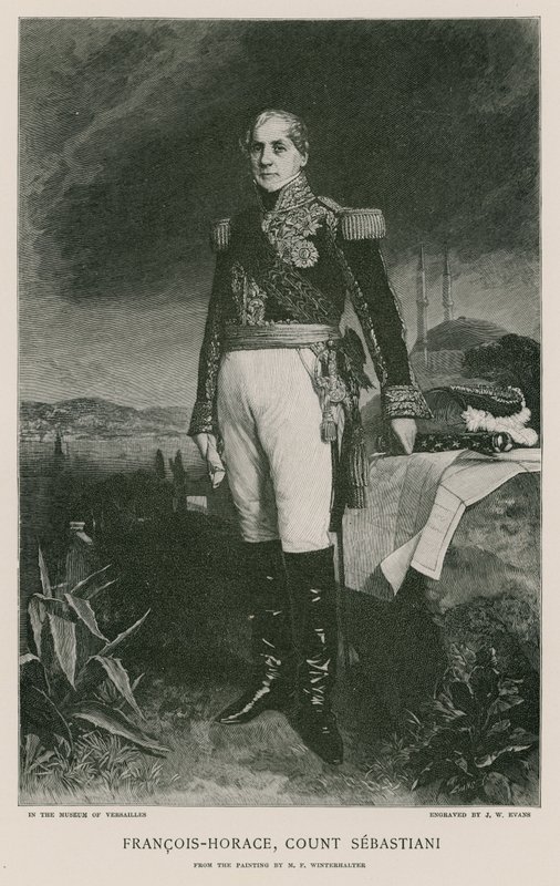 Horace Francois Bastien Sebastiani från La Porta av Franz Xaver Winterhalter