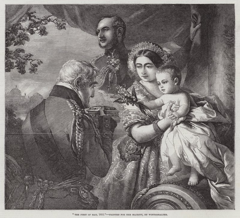 Första maj 1851, målad för Hennes Majestät av Franz Xaver Winterhalter