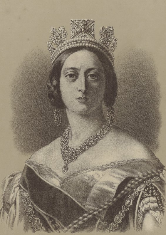 Drottning Victoria av Franz Xaver after Winterhalter