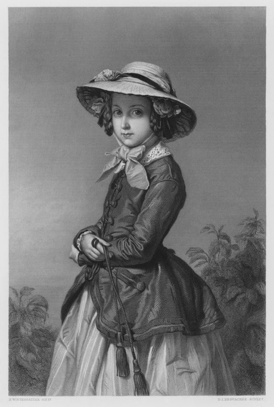 Prinsessan av Belgien, från bilden i den kungliga samlingen av Franz Xaver after Winterhalter