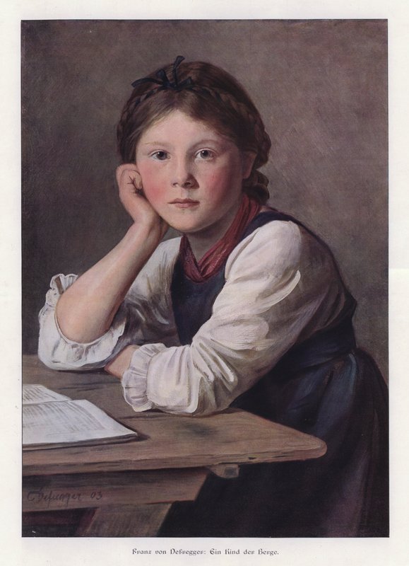 Ett barn av bergen av Franz von Defregger