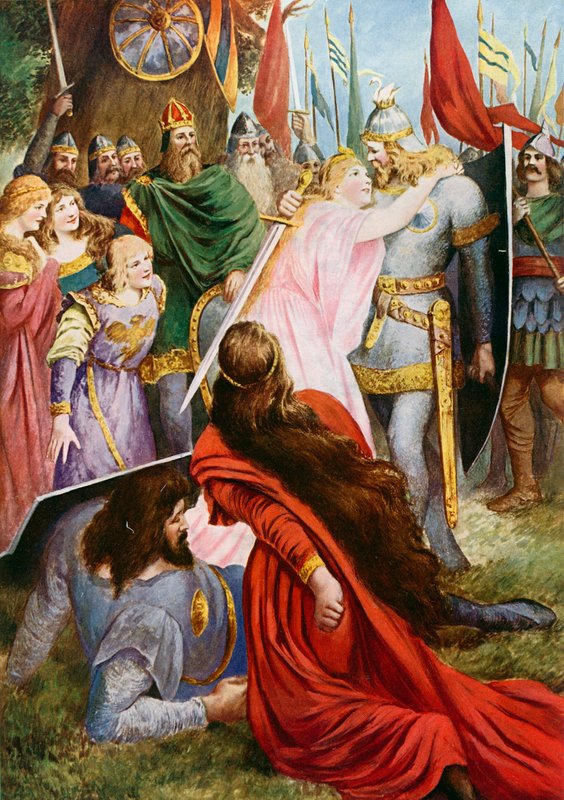 Lohengrin, akt I scen iii av Fred Leeke