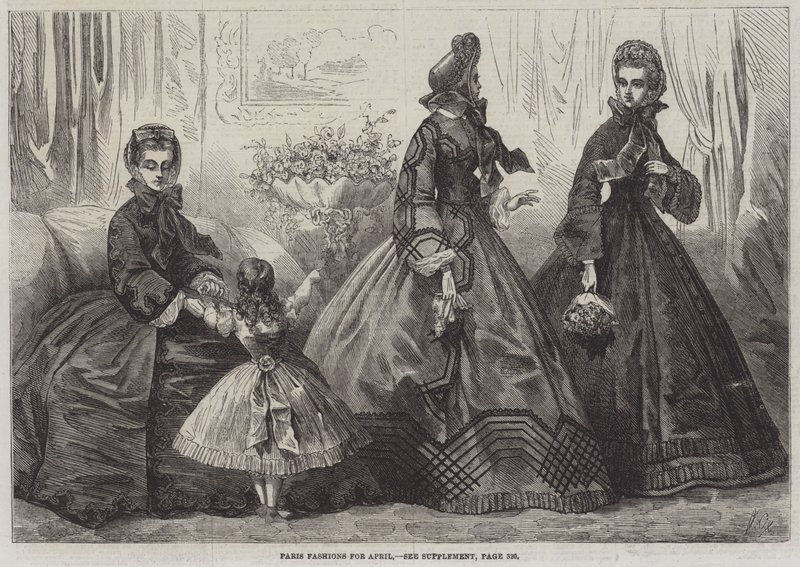 Paris mode för april av Frederic Theodore Lix