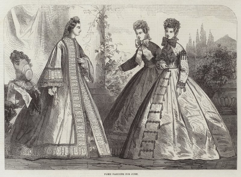 Paris mode för juni av Frederic Theodore Lix