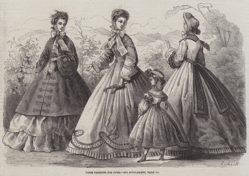 Paris mode för juni av Frederic Theodore Lix