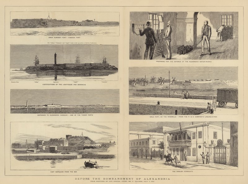 Före bombardementet av Alexandria av Frederic Villiers