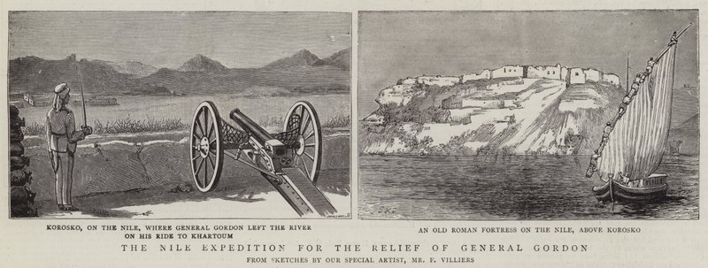 Nilexpeditionen för hjälp av general Gordon av Frederic Villiers