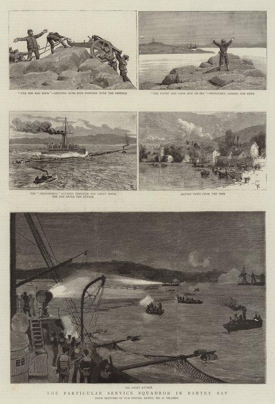 Särskild tjänsteskvadron i Bantry Bay av Frederic Villiers