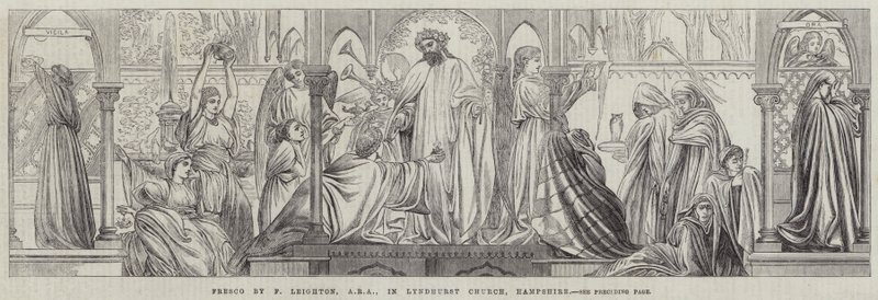 Fresk i Lyndhurst Church, Hampshire av Frederic Leighton