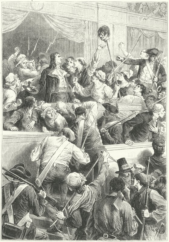 Upproret av 1 Prairial Year III, Paris, 20 maj 1795 (gravyr) av Frederic Theodore (after) Lix