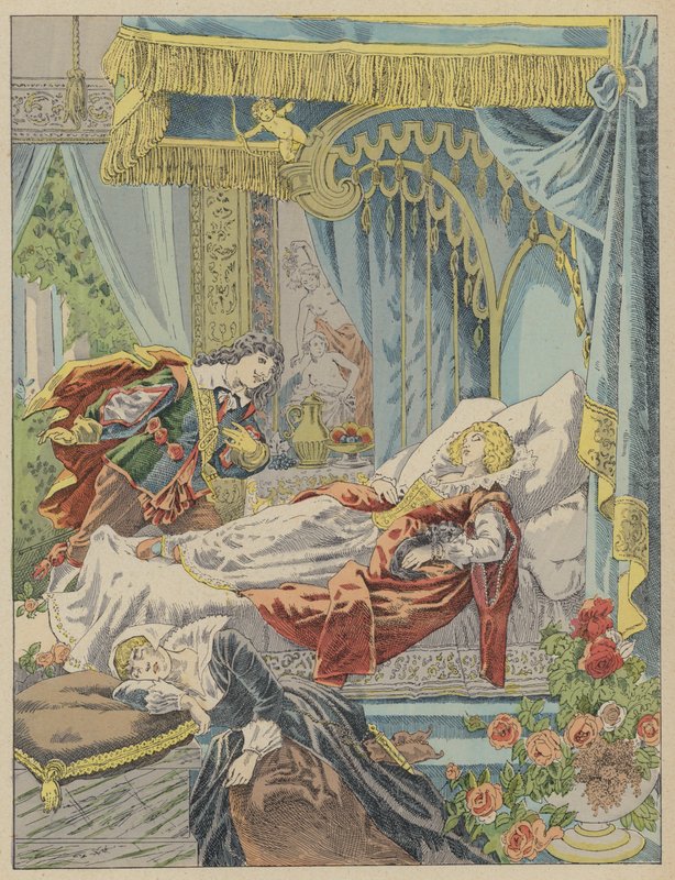 Törnrosa, Törnrosa (färg litho) av Frederic Theodore (after) Lix