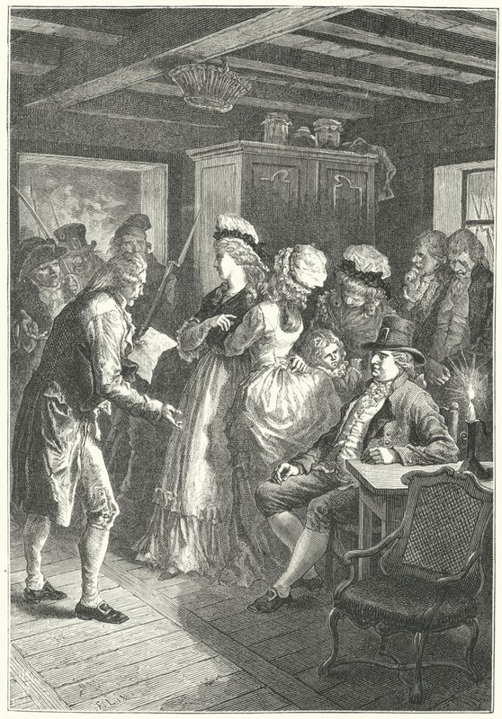 Gripandet av Ludvig XVI och hans familj i Varennes av Frederic Theodore (after) Lix