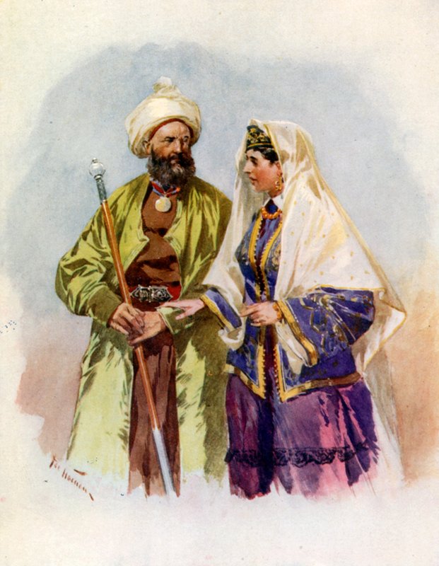 En turkoman och hans fru av Frederic de Haenen