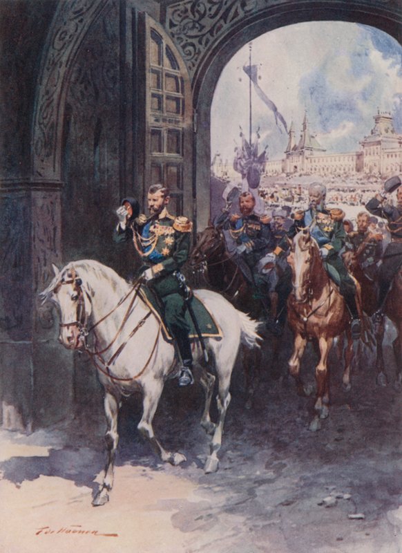 Spassky (frälsarens) port i Kreml av Frederic de Haenen