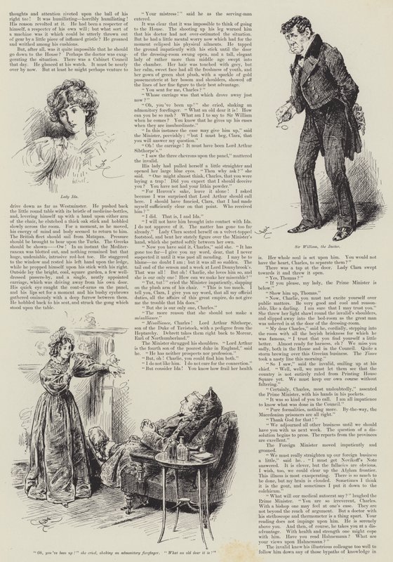 En fråga om diplomati, av Arthur Conan Doyle av Frederick Barnard
