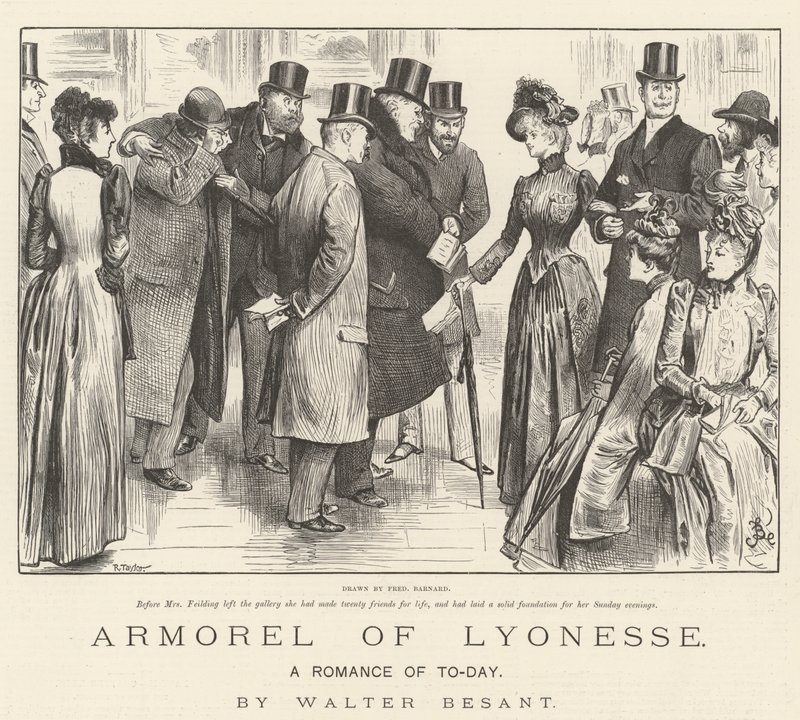 Armorel of Lyonesse, en roman från idag, av Walter Besant av Frederick Barnard