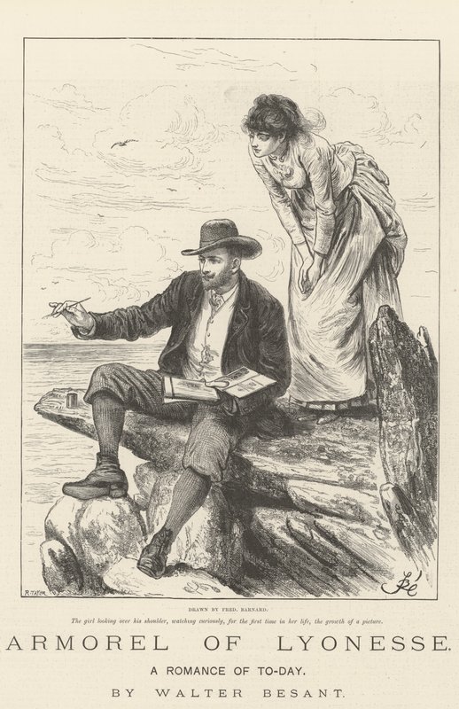 Armorel of Lyonesse, en roman från idag, av Walter Besant av Frederick Barnard