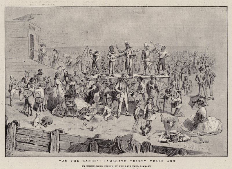 On the Sands, Ramsgate för trettio år sedan av Frederick Barnard
