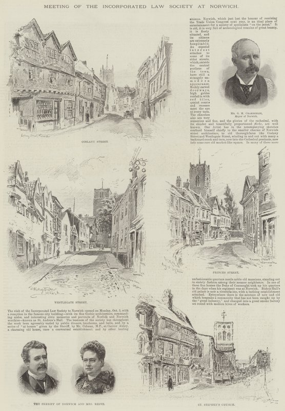 Möte för Incorporated Law Society i Norwich av Frederick George Kitton