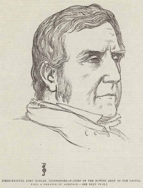 Fältmarskalk Lord Raglan, överbefälhavare för den brittiska armén på Krim av Frederick John Skill
