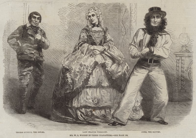 Mr WS Woodin i tre tecken av Frederick John Skill